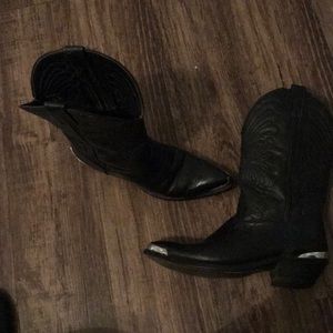 Women’s black cowboy boots